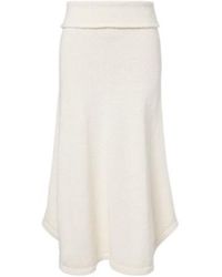 AYA MUSE - Kena Knitted Cotton Midi Skirt - Lyst