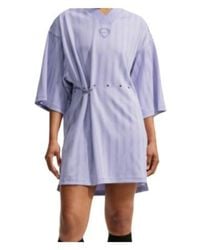 Nike - Runway Striped Jersey Mini Dress - Lyst