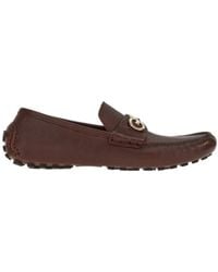 Ferragamo - Ferragamo Grazioso Logo Plaque Loafers - Lyst