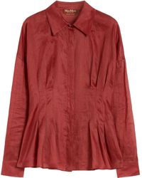 Max Mara - Ora Fitted-Waist Shirt - Lyst