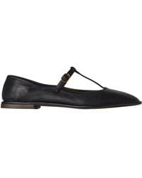 The Row - Square T-Strap Flat Shoes - Lyst
