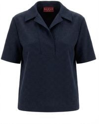 Gucci - Gg Short-Sleeved Polo Shirt - Lyst