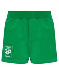 DSquared² - Logo Patch Elasticated Waistband Shorts - Lyst