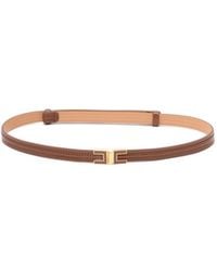Elisabetta Franchi - Logo-Plaque Belt - Lyst