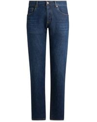 Etro - Slim-Fit Cotton-Blend Denim Jeans - Lyst