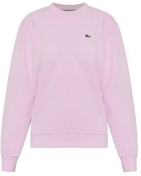 Lacoste - Logo-Patch Sweatshirt - Lyst