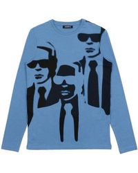 KARL LAGERFELD - Printed T-Shirt - Lyst