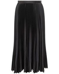 Jil Sander - Pleat Detailed Midi Skirt - Lyst