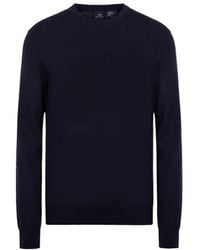 ARMANI EXCHANGE - Logo Embroidered Crewneck Jumper - Lyst