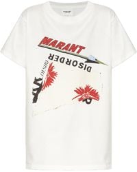Isabel Marant - Isabel Marant Étoile Zoeline Logo Printed T-Shirt - Lyst