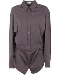 Brunello Cucinelli - Long-Sleeved Buttoned Shirt - Lyst
