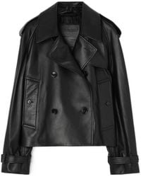 Burberry - Leather Mayfair Jacket - Lyst