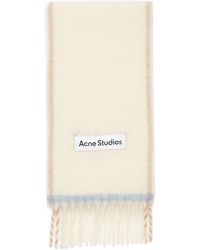 Acne Studios - Logo Patch Fringed-Edge Scarf - Lyst
