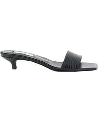 TOTEME - Lizard-Embossed Bandeau Sandals - Lyst