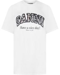 Ganni - Graphic T-Shirt - Lyst