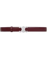 Celine - Triomphe Buckle 25 Mm Reversible Belt - Lyst