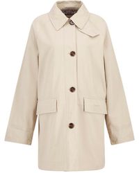 Barbour - Buttoned Trench Coat - Lyst