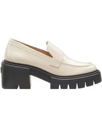 Stuart Weitzman - Soho Leather Penny Loafers - Lyst