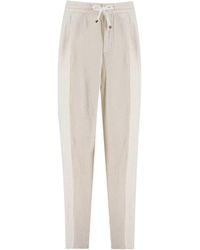 Brunello Cucinelli - Elasticated Waistband Drawstring Pants - Lyst