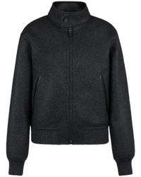 Tod's - Ribbed Knit Bomber Jacket - Lyst