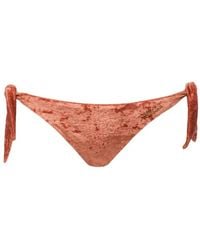 Chloé - Stretch Velvet Bikini Slip - Lyst