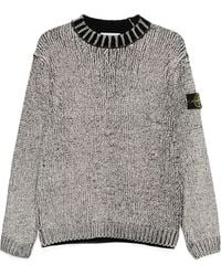 Stone Island - Compass Badge Crewneck Jumper - Lyst