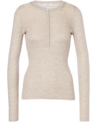 Gabriela Hearst - Julian Cashmere And Silk Henley Shirt - Lyst