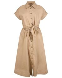 Liu Jo - Belted Shirt Dress - Lyst