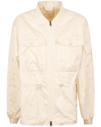 Ermanno Scervino - Embroidered Zip-Up Jacket - Lyst