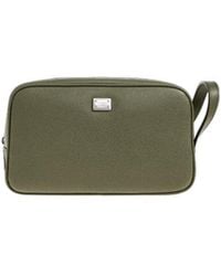 Dolce & Gabbana - Logo-Plaque Clutch Bag - Lyst
