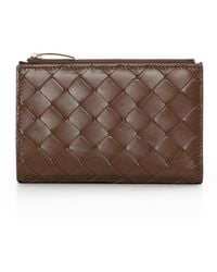 Bottega Veneta - Intrecciato Medium Bi Fold Wallet - Lyst