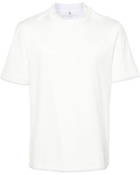 Brunello Cucinelli - Layered-Effect Crewneck T-Shirt - Lyst
