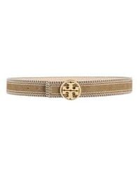 Tory Burch - Two-Tone Suede Belt - Lyst