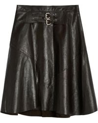 Our Legacy - Waltz Leather Midi Skirt - Lyst