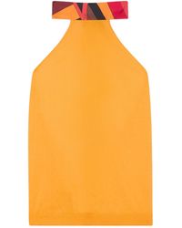 PUCCI - Pucci Printed-Collar Halterneck Top - Lyst