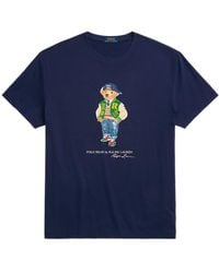 Polo Ralph Lauren - Varsity Bear T-shirt Newport Navy - Lyst