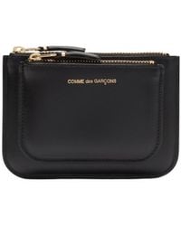 Comme des Garçons - Comme Des Garçons Wallet Logo-Printed Zipped Wallet - Lyst