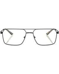 Emporio Armani - Pilot Frame Glasses - Lyst