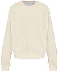 McQueen - Logo Printed Crewneck Sweatshirt - Lyst