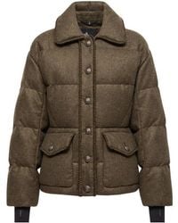 Moncler - Grenoble Monteain Loden Short Down Jacket - Lyst