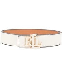 Ralph Lauren - Lauren Logo Lettering Buckle Belt - Lyst