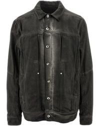 Rick Owens - Lido Worker Buttoned Denim Jacket - Lyst
