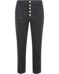 Dondup - Button-Front Slim Pants - Lyst