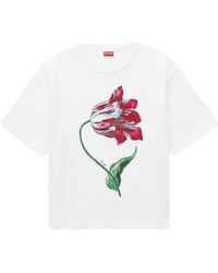 KENZO - Floral Print T-Shirt - Lyst