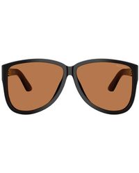 Miu Miu - Eyewear Oval Frame Full Rim Sunglasses - Lyst