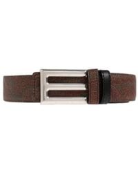 Etro - Paisley Printed Buckled Belt - Lyst