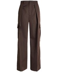 Burberry - Flannel Casual Trouser - Lyst