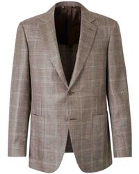 Canali - American Straight Plaid Blazer - Lyst