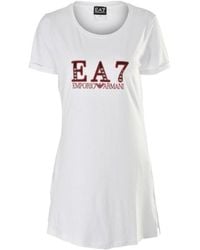 EA7 - Short Sleeve Dress - Lyst