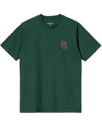 Carhartt - T-Shirt With Round Neck And Short Sleeves - Lyst